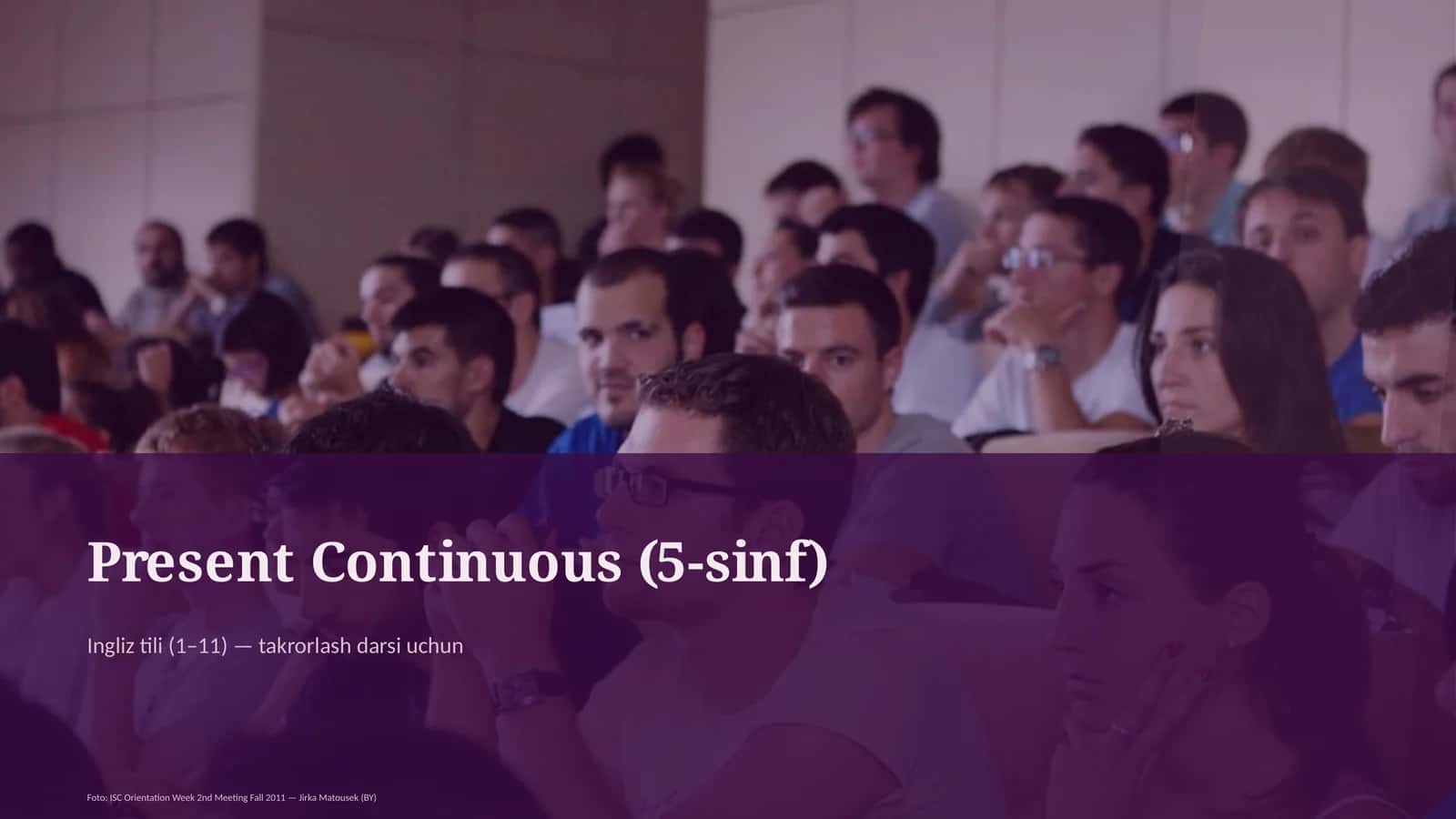 Present Continuous (5-sinf) 1