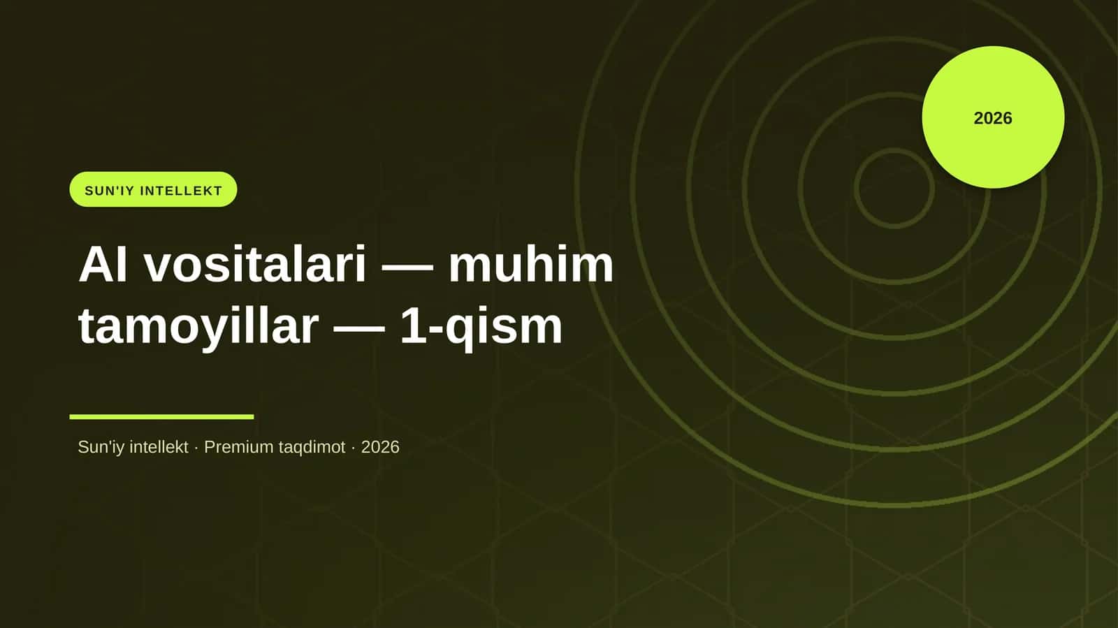 SUN'IY INTELLEKT 1