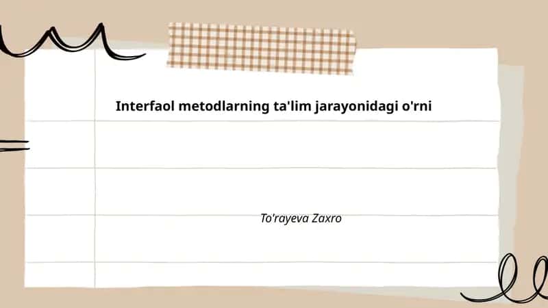 Interfaol metodlar 1