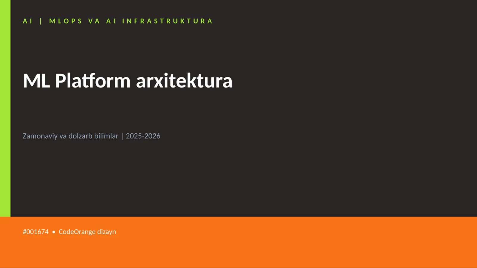 ML Platform arxitektura 1