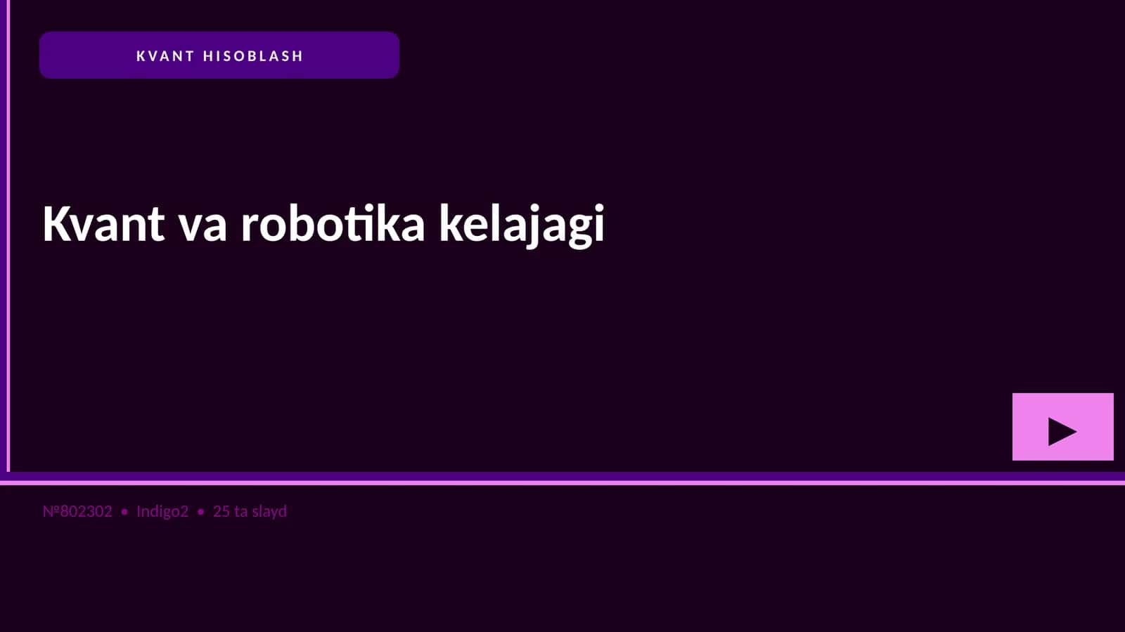 KVANT HISOBLASH 1
