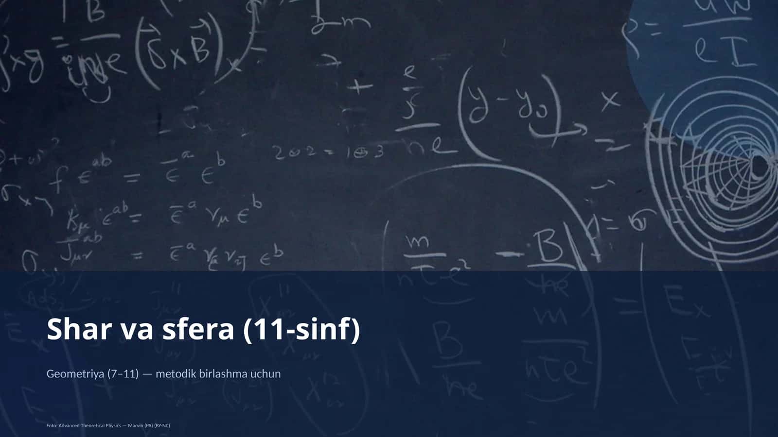 Shar va sfera (11-sinf) 1