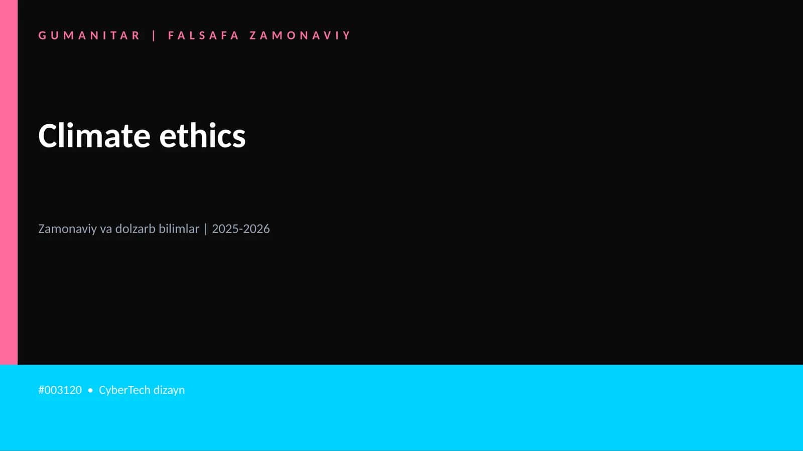Climate ethics 1