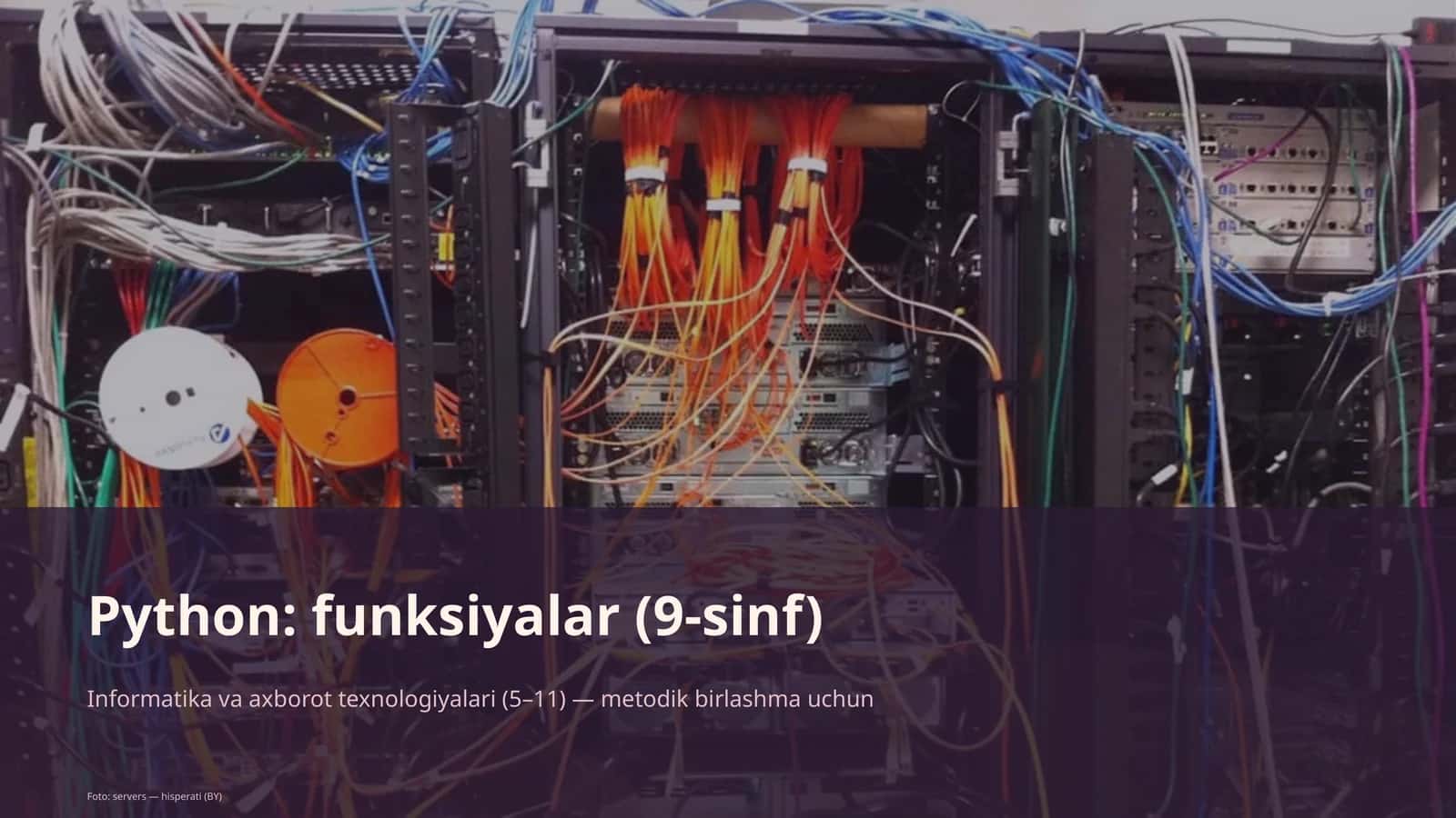 Python: funksiyalar (9-sinf) 1