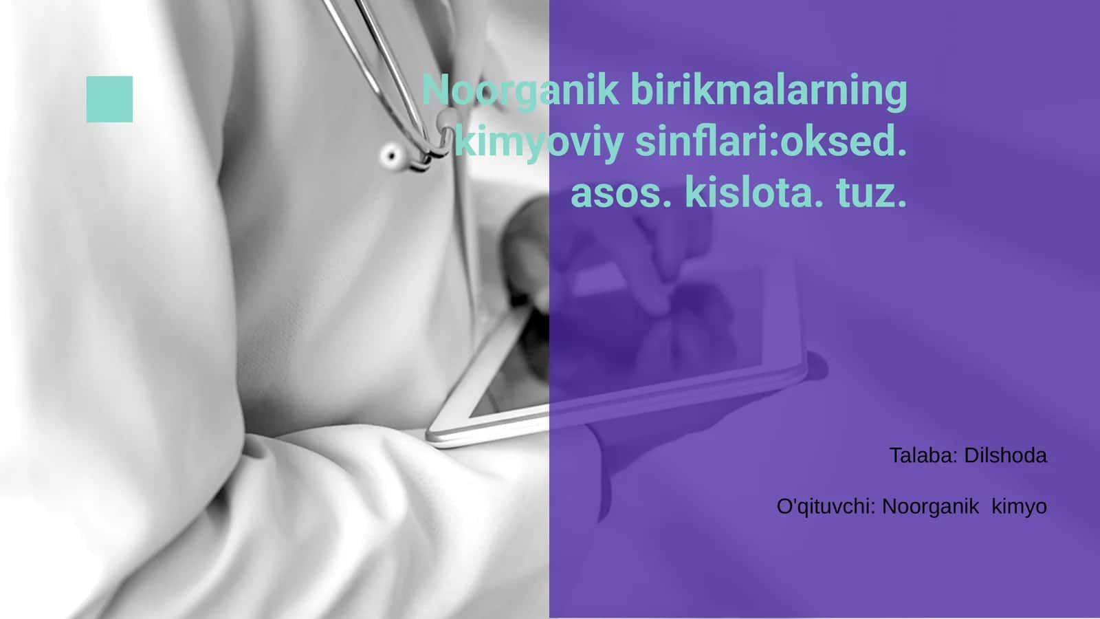 Noorganik birikmalar 1