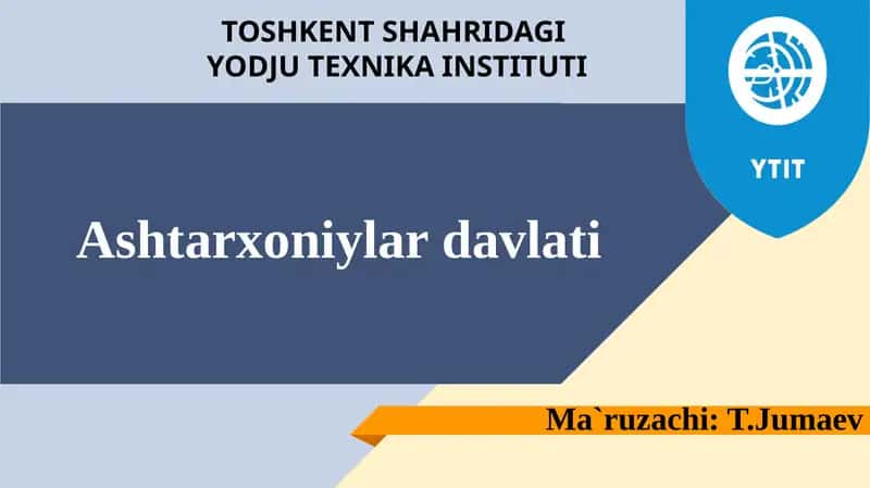 Ashtarxoniylar davlati 1