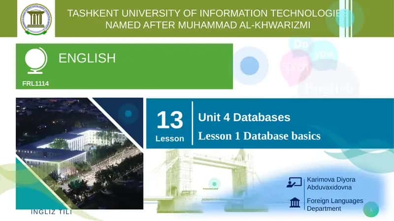 Database basics 1