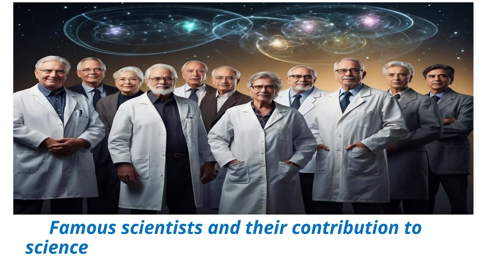 Famous scientists and their contribution to science 1