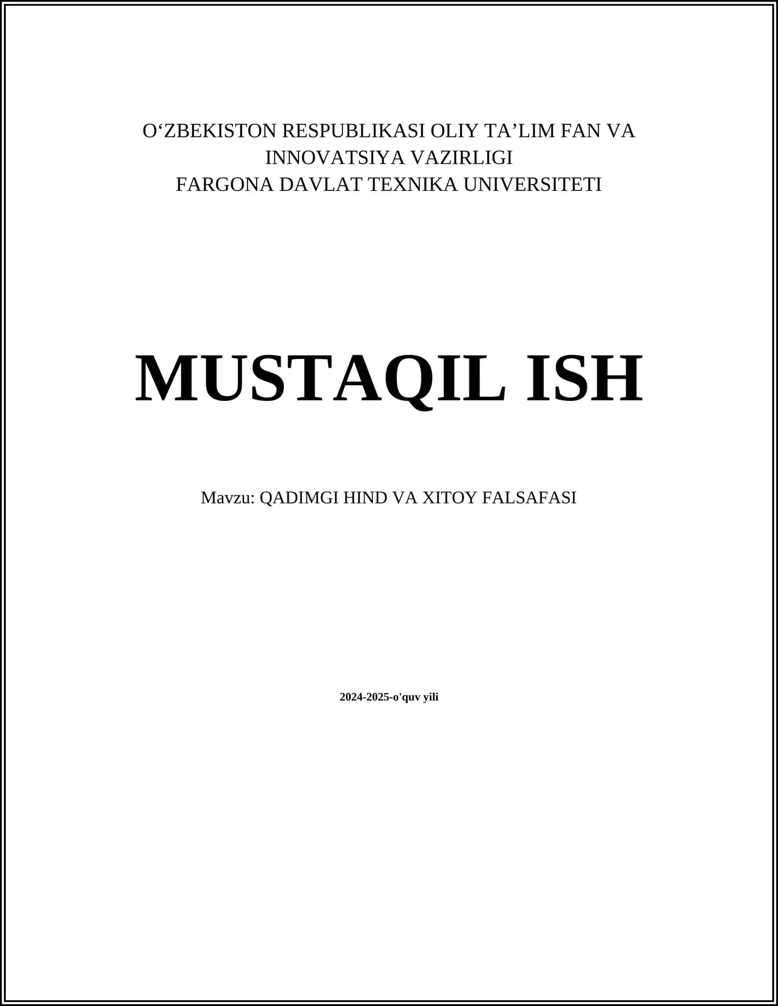 QADIMGI HIND VA XITOY FALSAFASI 1