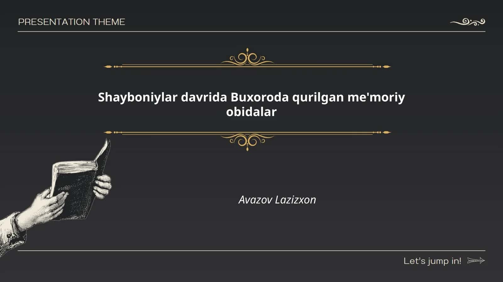 Shayboniylar davrida Buxoroda qurilgan me'moriy obidalar 1
