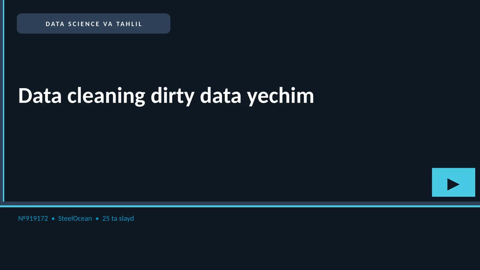 DATA SCIENCE VA TAHLIL 1