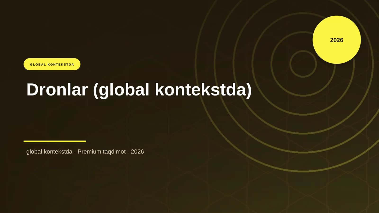 Dronlar (global kontekstda) 1