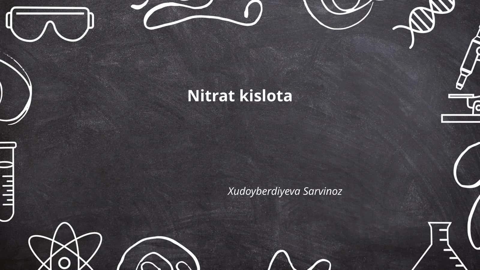 Nitrat kislota 1