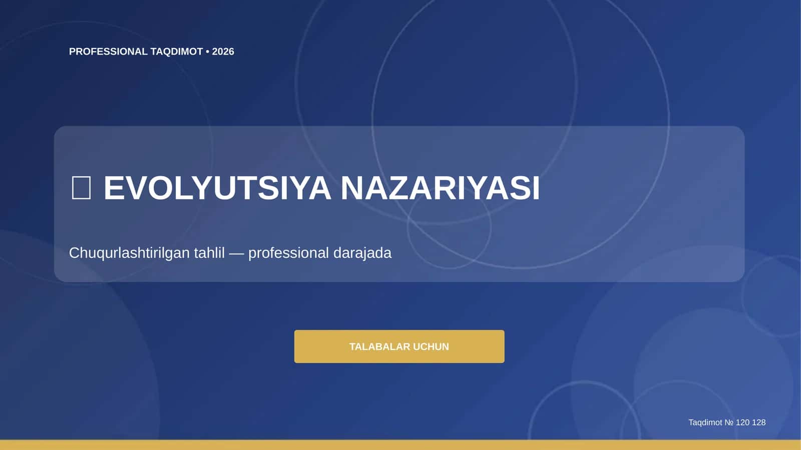 EVOLYUTSIYA NAZARIYASI 1