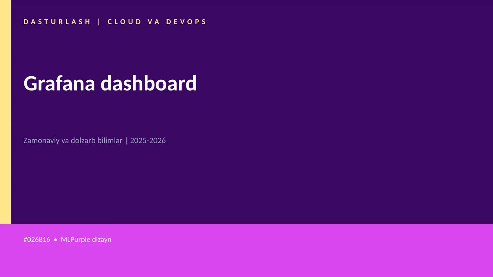 Grafana dashboard 1