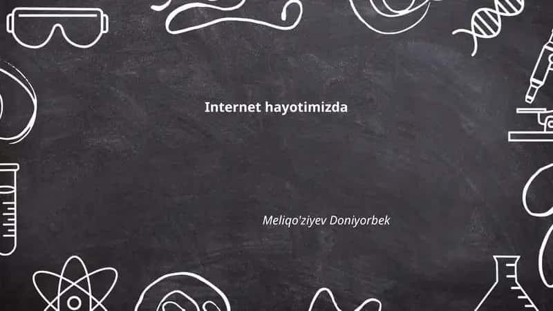 Internet hayotimizda 1