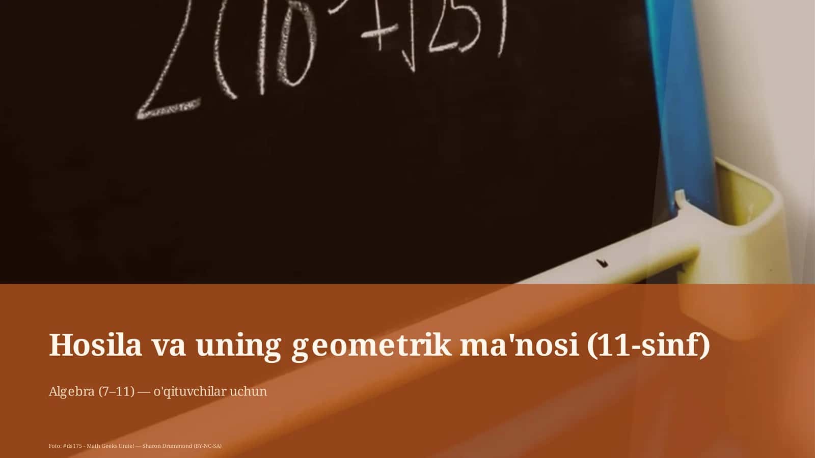 Hosila va uning geometrik ma'nosi (11-sinf) 1
