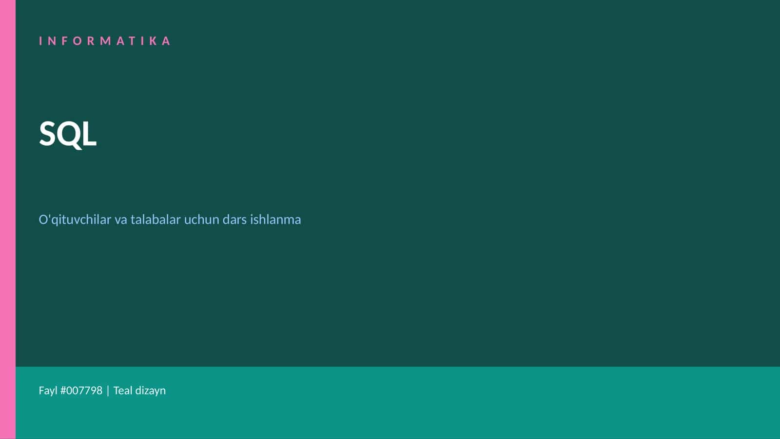INFORMATIKA 1