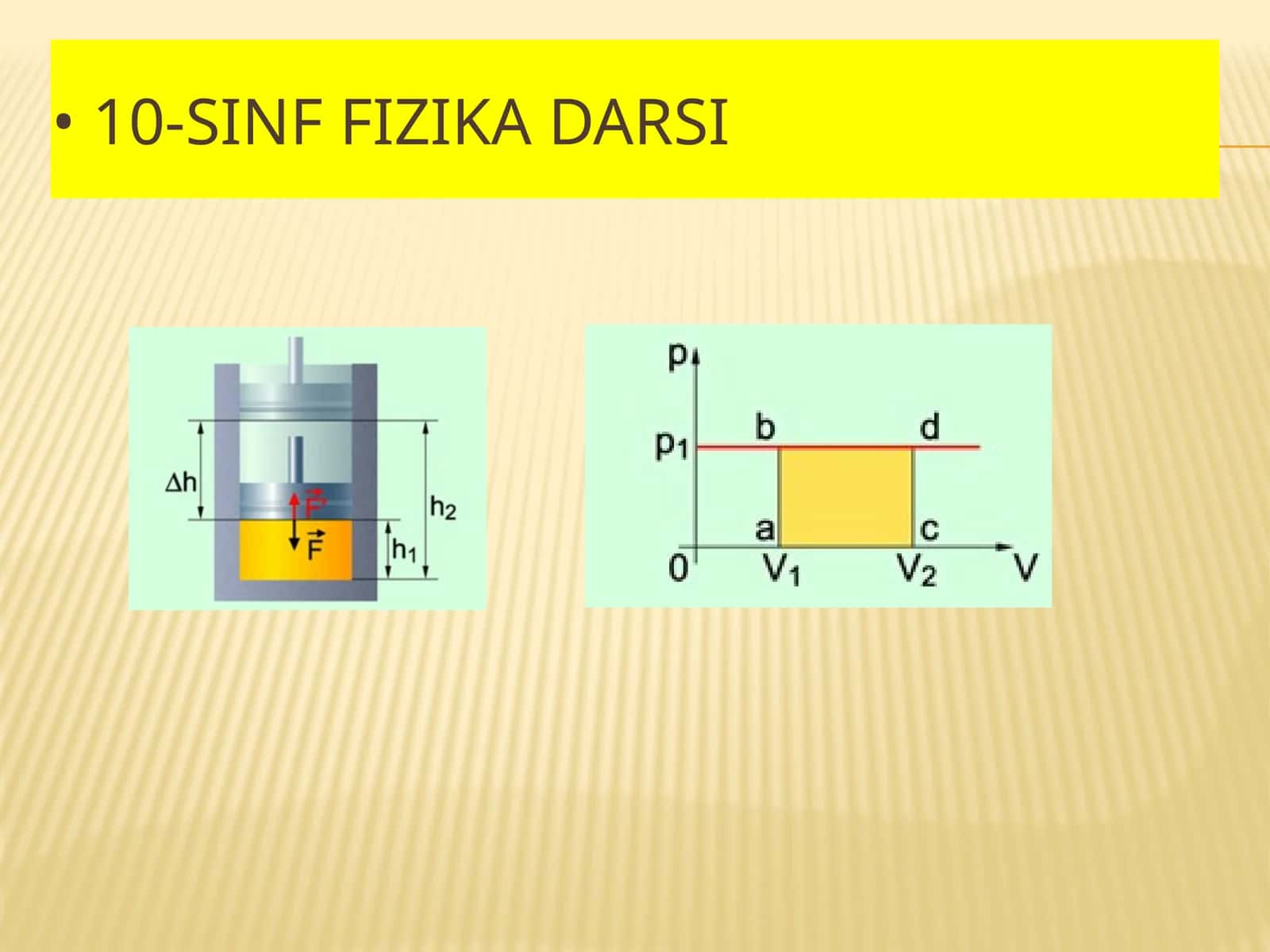 Fizika - Gazning bajargan ishi (10-sinf) 1