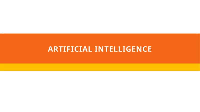 Artificial intelligence 1