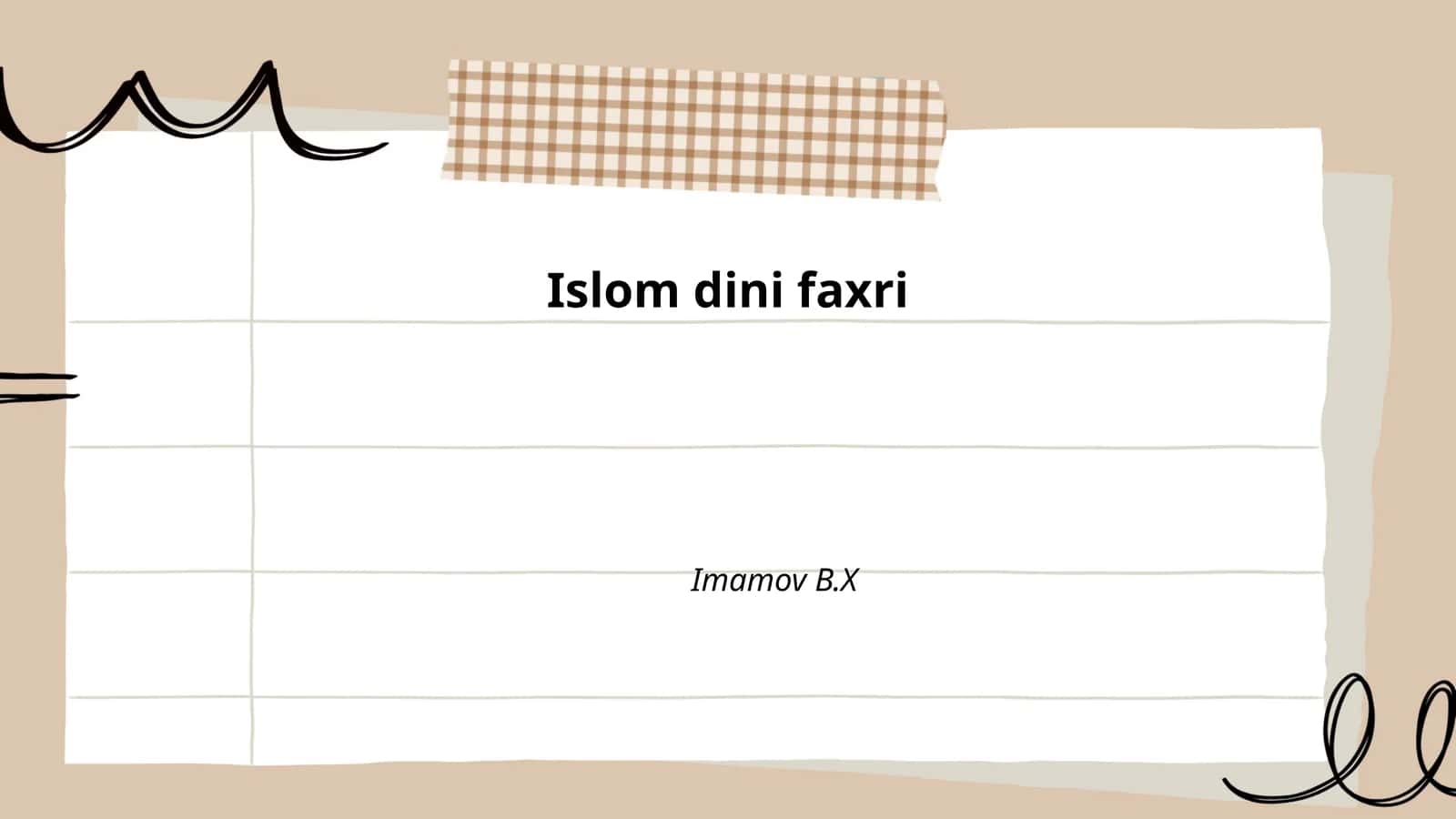 Islom dini faxri 1