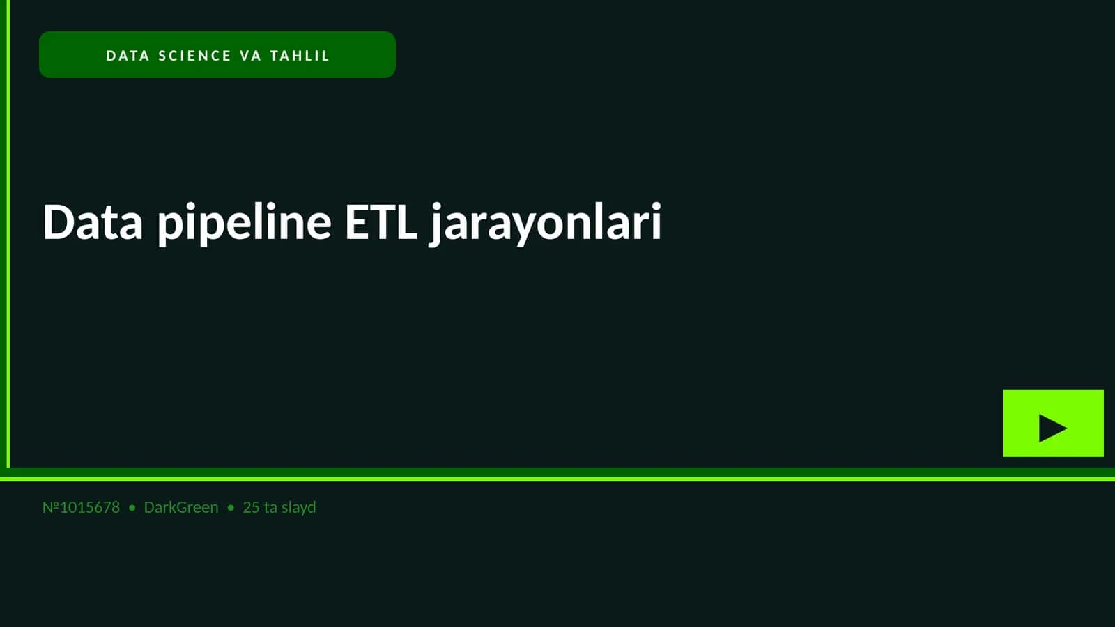 DATA SCIENCE VA TAHLIL 1