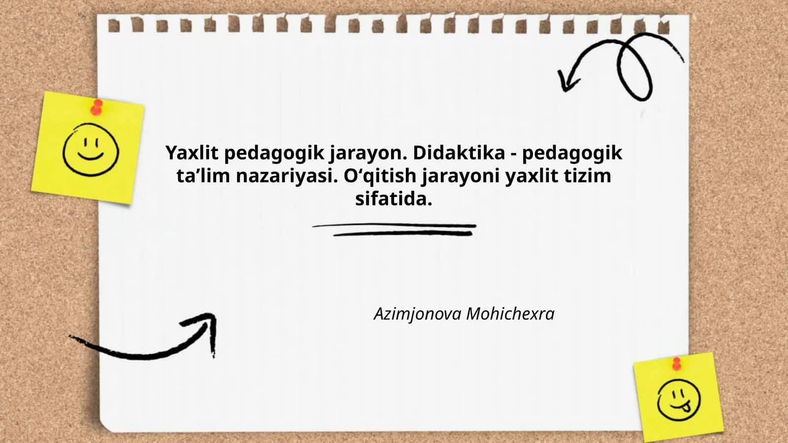 Yaxlit pedagogik jarayon 1