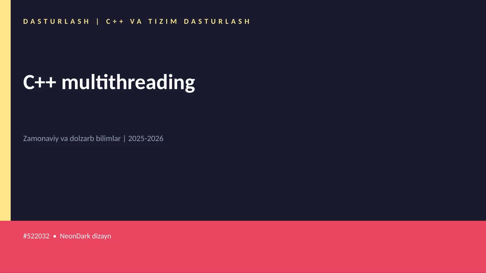 C++ multithreading 1