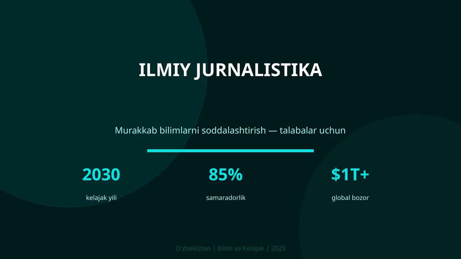 Ilmiy jurnalistika 1
