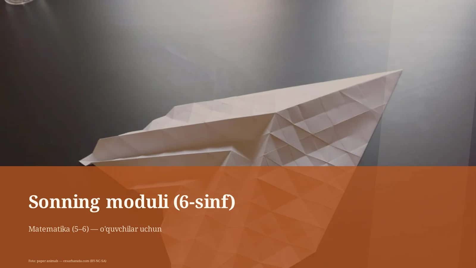 Sonning moduli (6-sinf) 1
