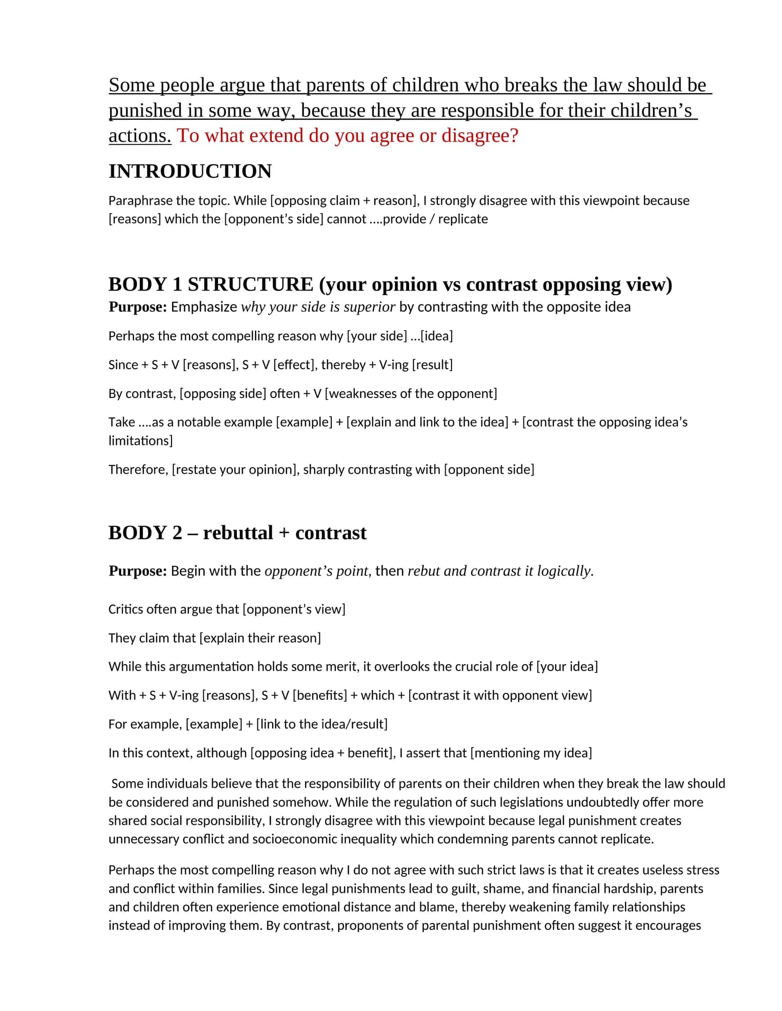 Introduction to Argumentative Essay Writing 1