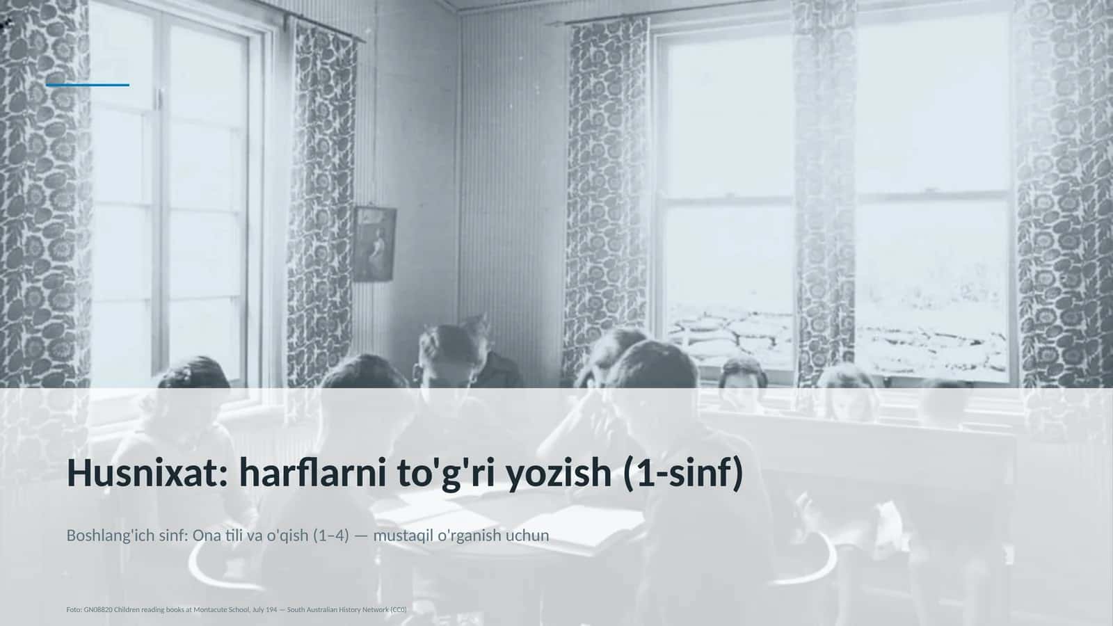 Ona tili va o'qish (1–4) 1