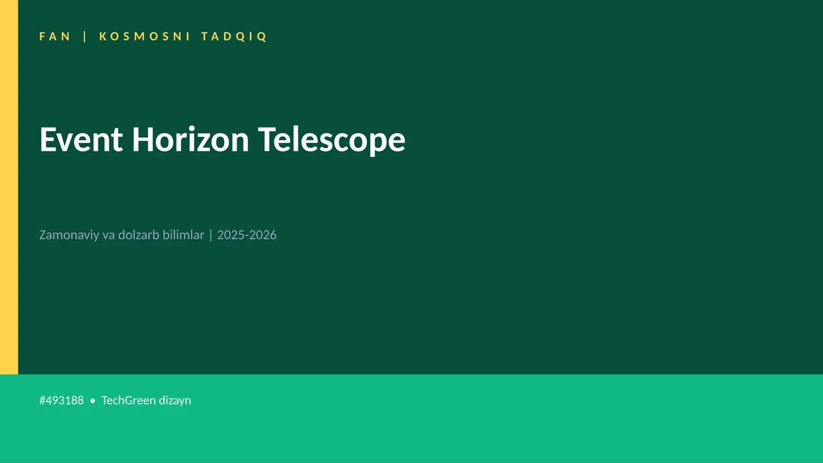 Event Horizon Telescope 1