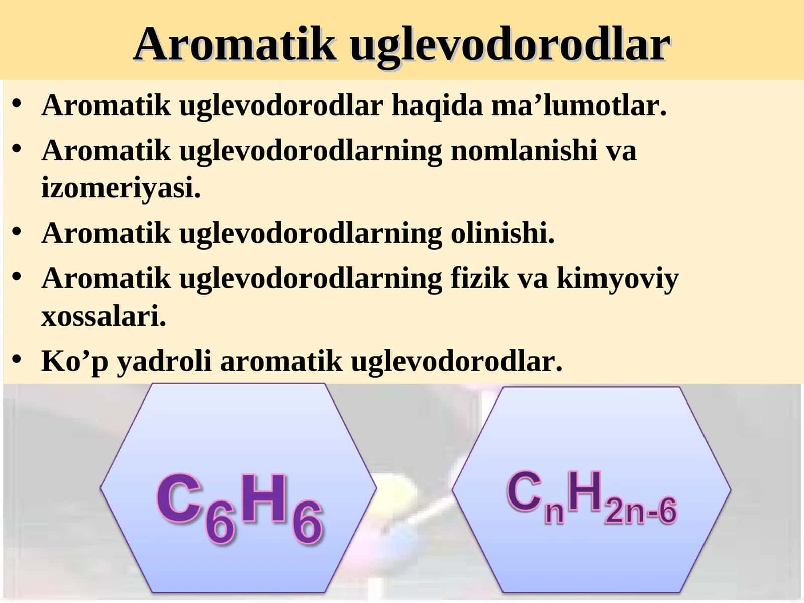 Aromatik uglevodorodlar 1