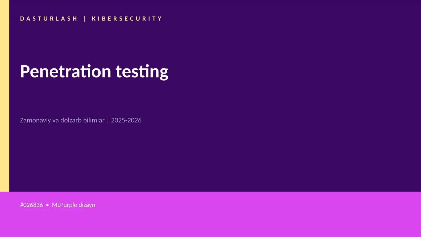 Penetration testing 1