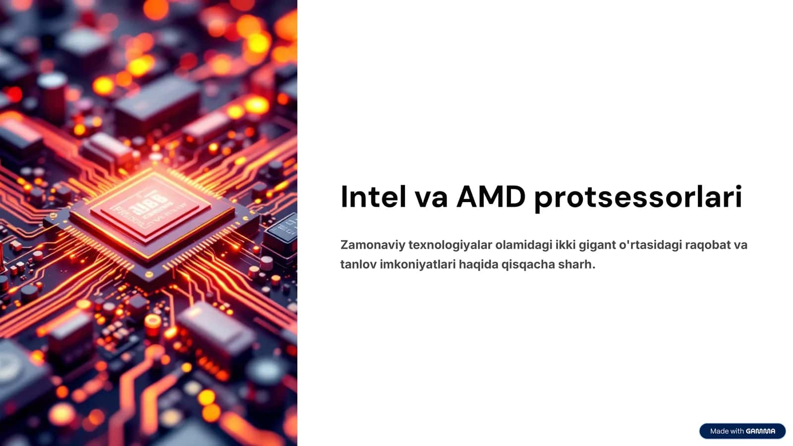 Intel va AMD protsessorlari 1