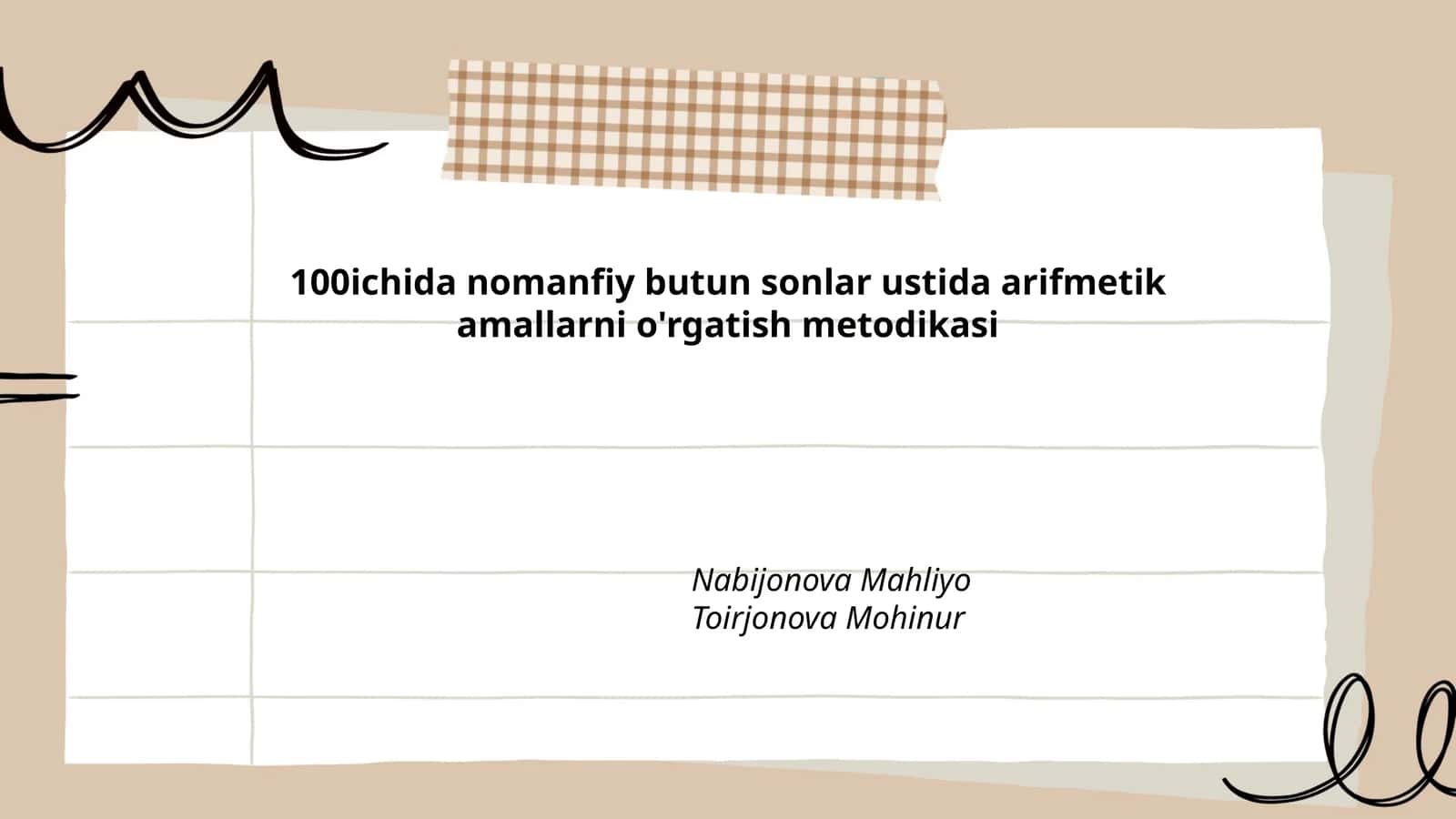 100ichida nomanfiy butun sonlar ustida arifmetik amallarni o'rgatish metodikasi 1