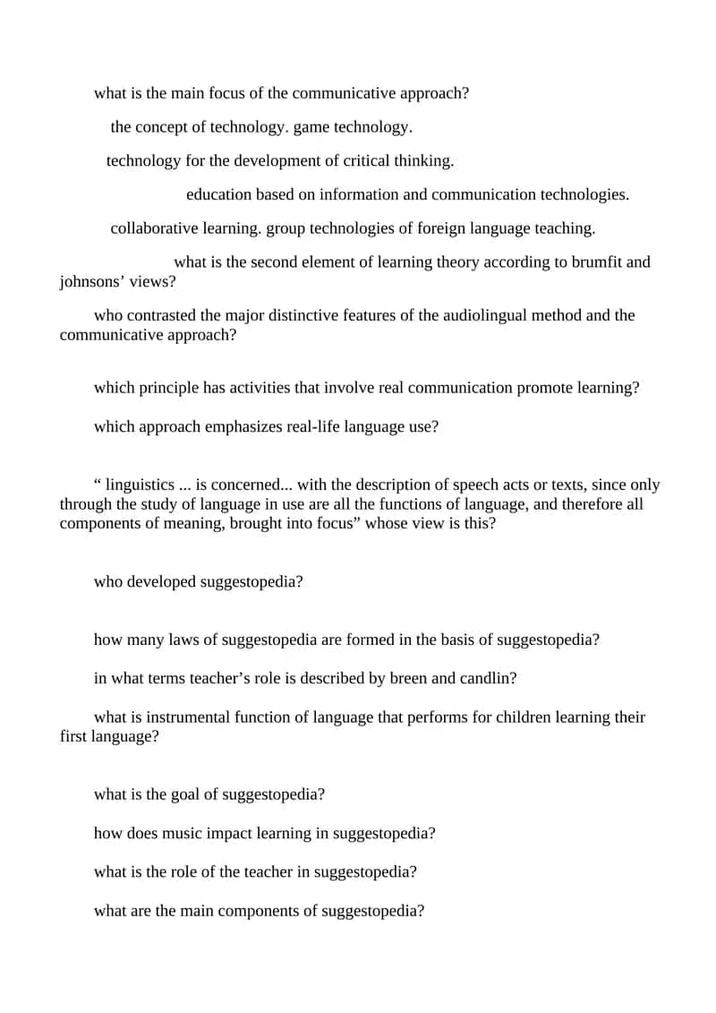 Communicative Approach 1