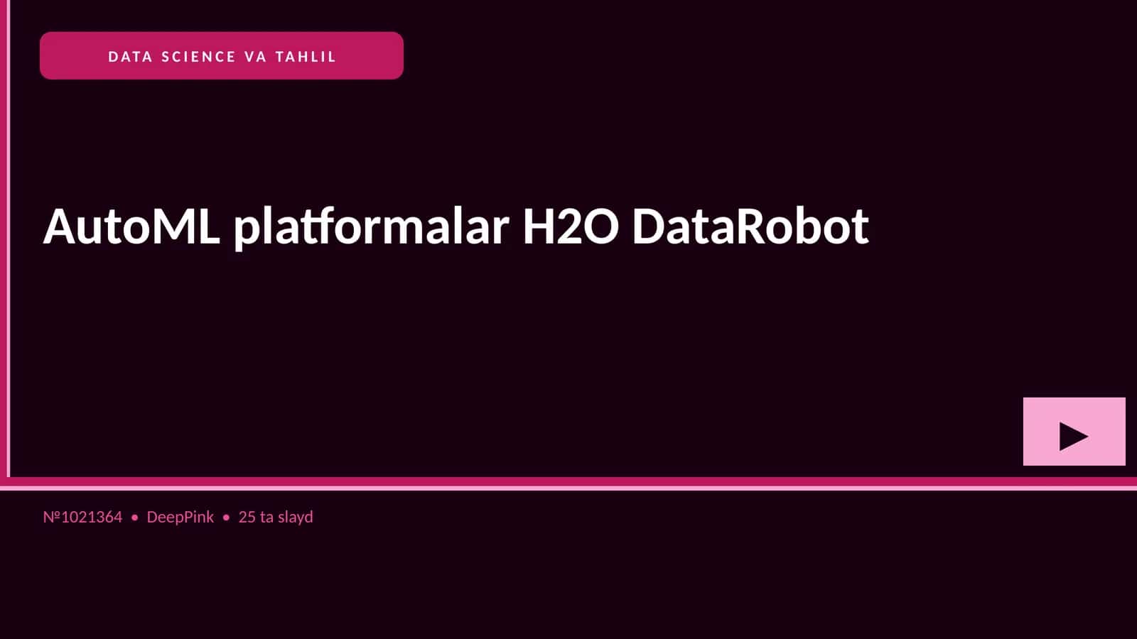 DATA SCIENCE VA TAHLIL 1