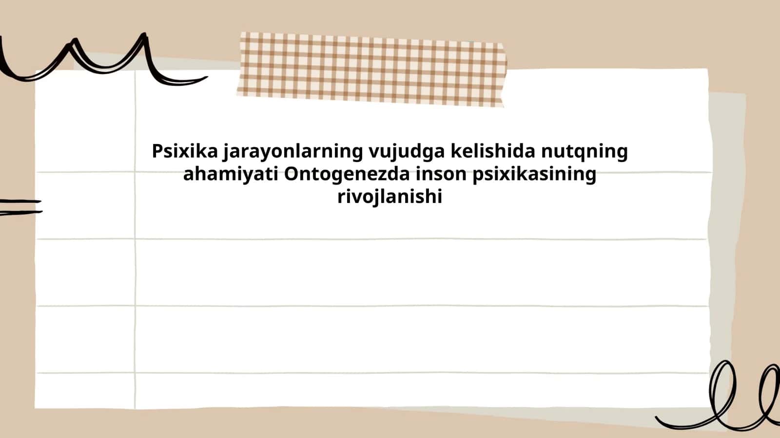 Nutq va psixik rivojlanish 1