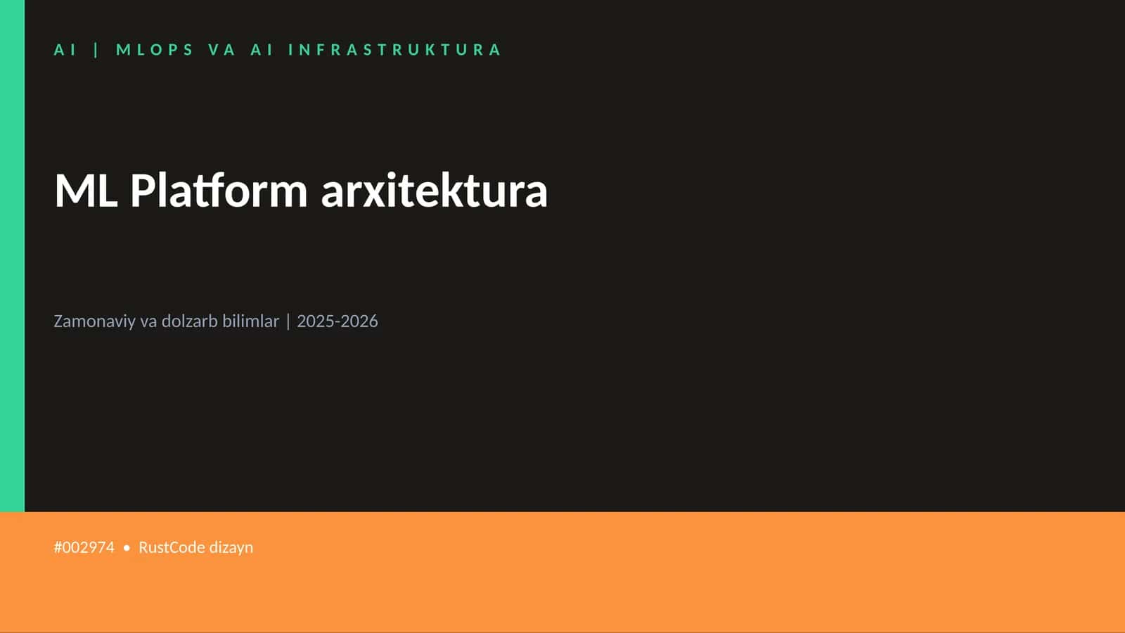 ML Platform arxitektura 1