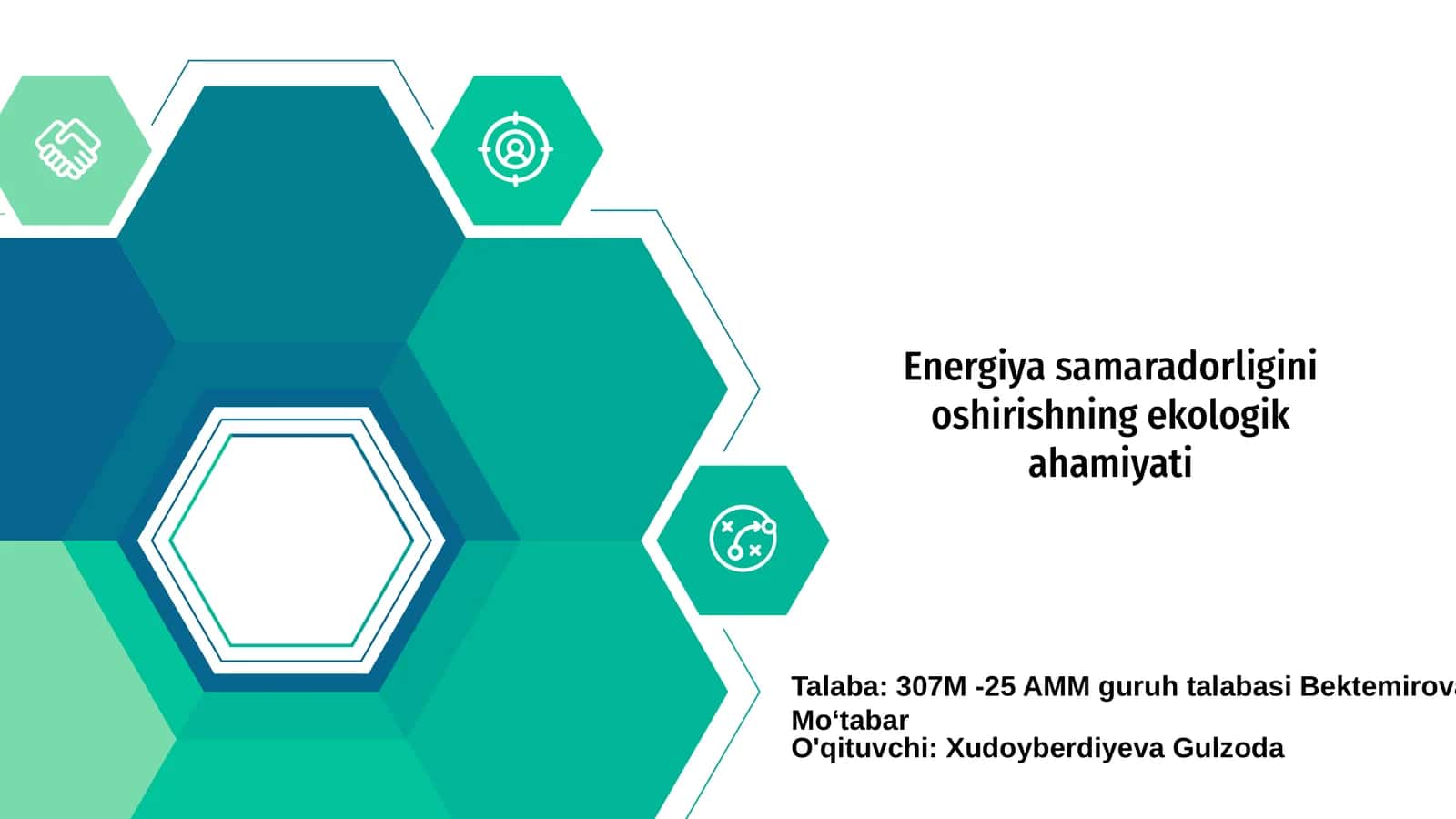 Energiya samaradorligini oshirishning ekologik ahamiyati 1