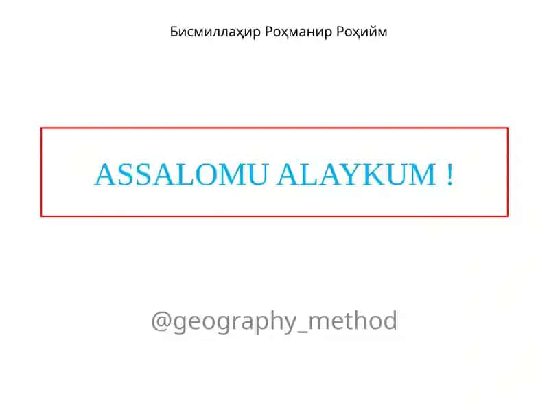 Tabiiygeografiko‘lkalari