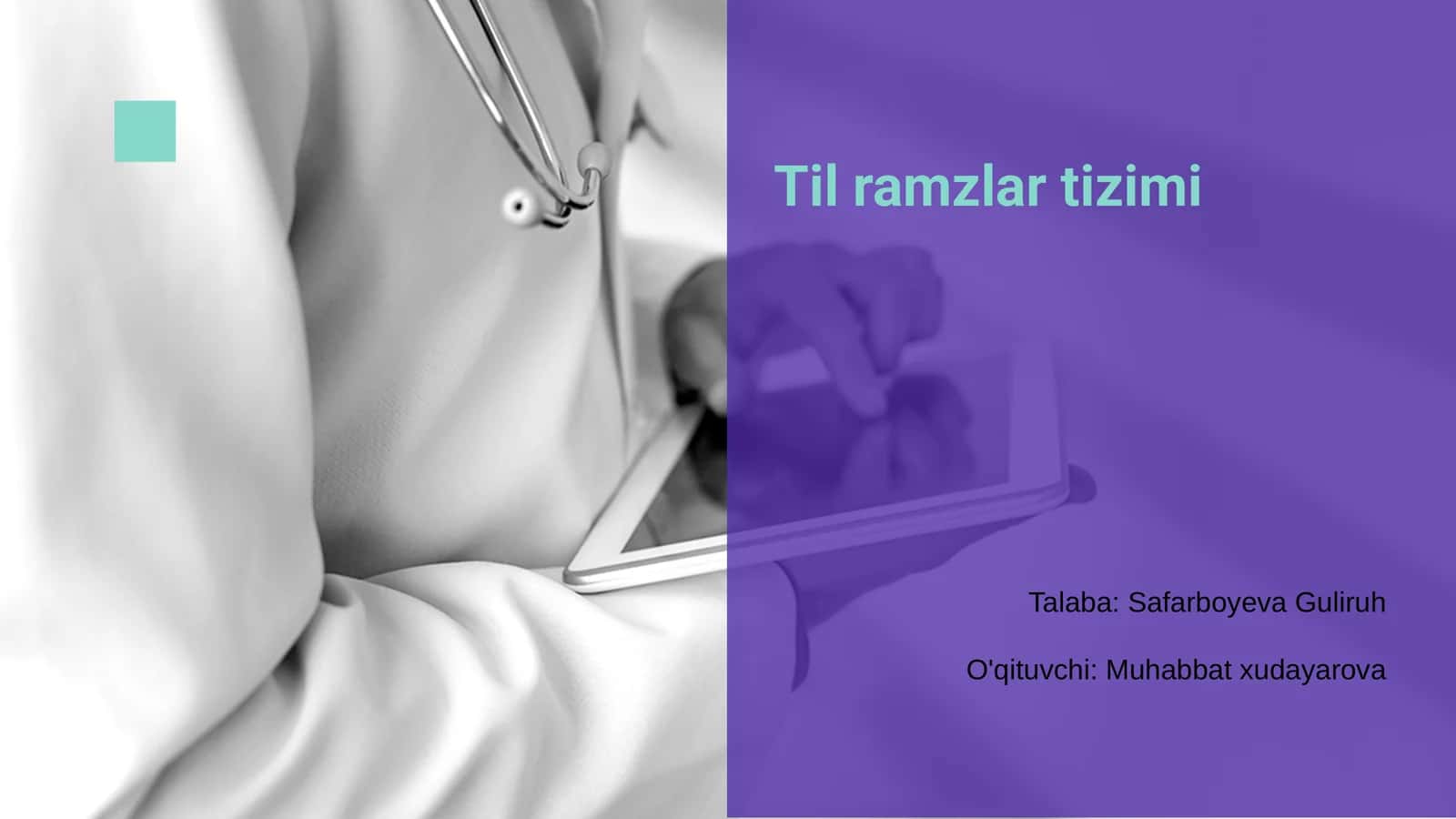 Til ramzlar tizimi 1