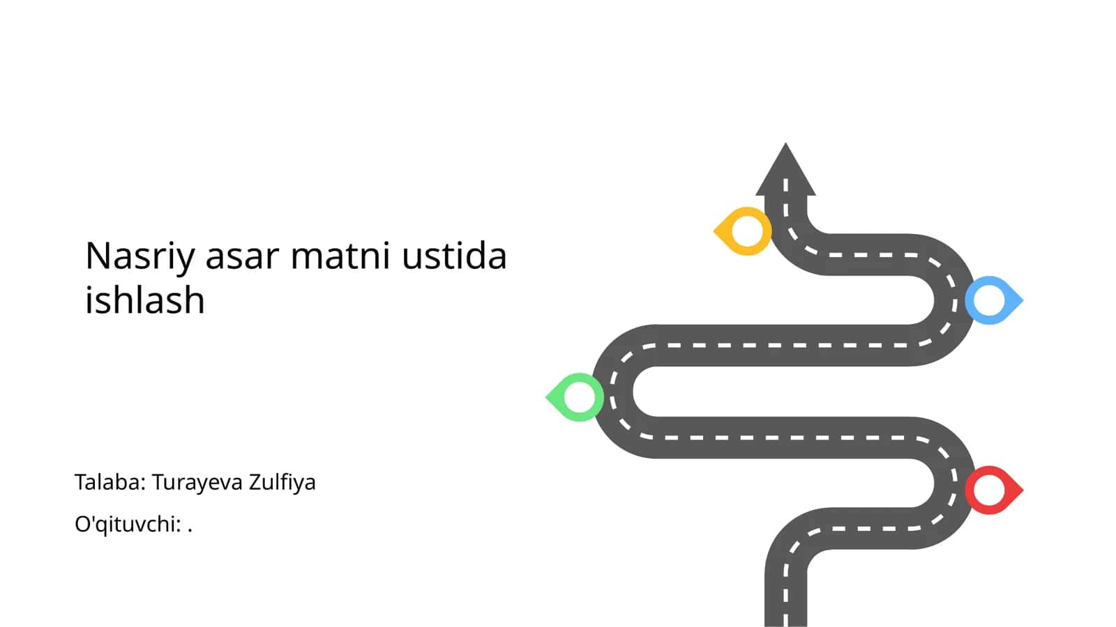 Nasriy asar matni ustida ishlash 1