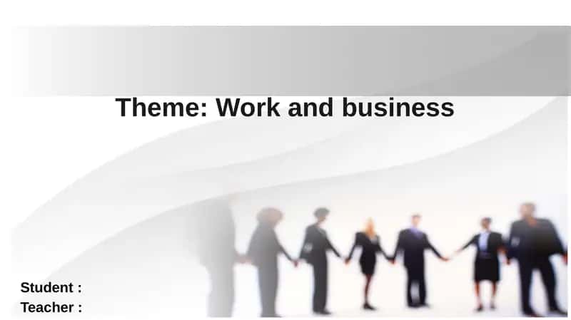 Work and business 1