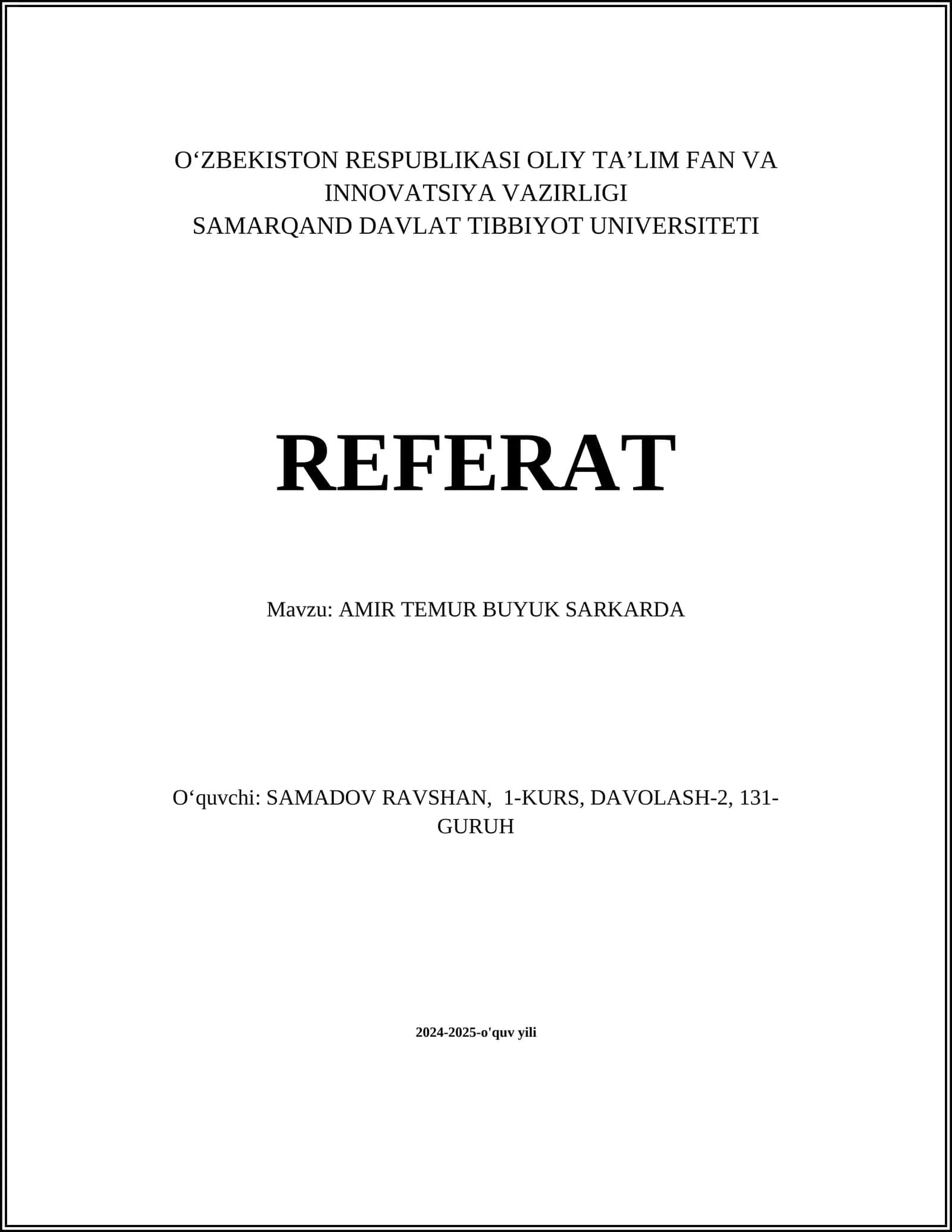 Amir Temur Buyuk Sarkarda 1