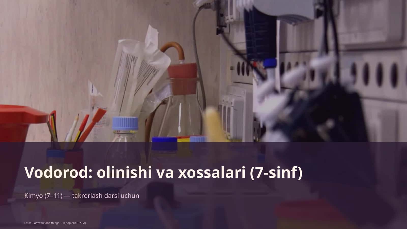 Vodorod: olinishi va xossalari (7-sinf) 1