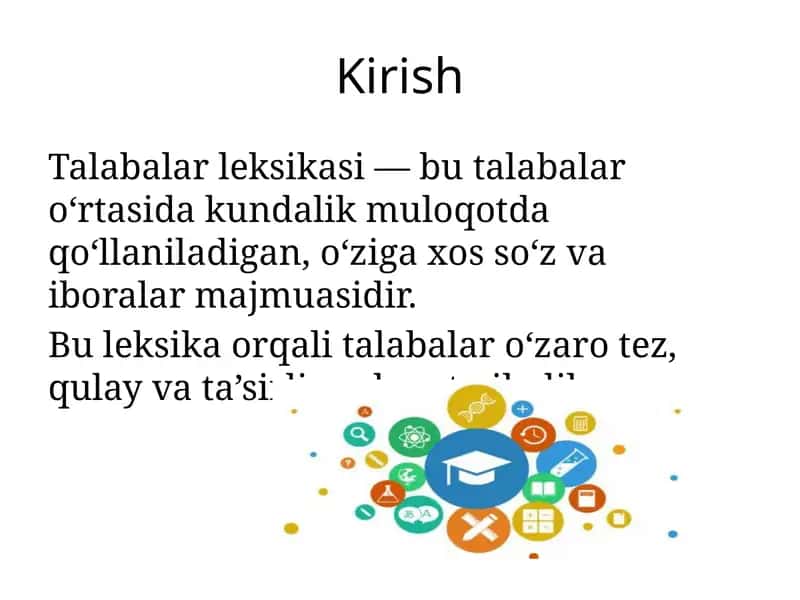 Talabalar Leksikasi 1