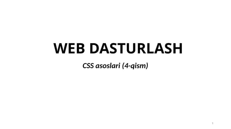 CSSasoslari 1